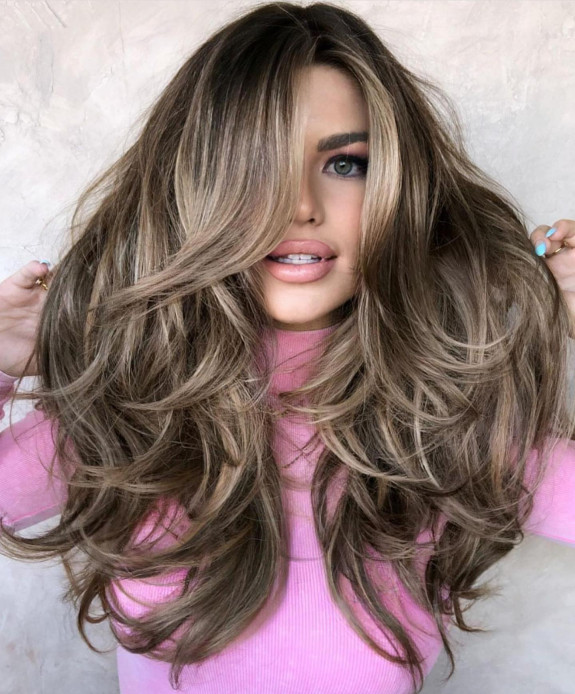 45 Trendy Long Haircuts — Sandy Blonde Highlights