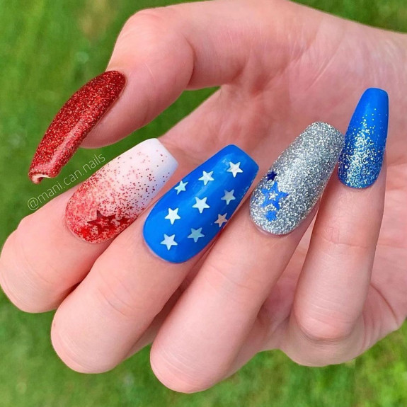 patriotic nails, patriotic nail designs,4th of july nails,  red, white and blue nails, patriotic gel nail designs, patriotic nails easy, patriotic acrylic nails, red, white and blue nail art designs, red and blue nails designs, patriotic 4th of july nail ideas, simple red and blue nails, memorial day nails