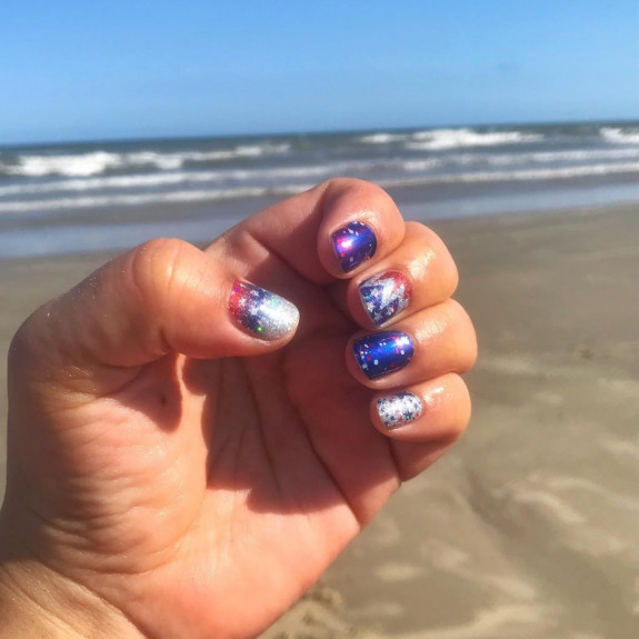 45 Patriotic Nail Designs — Wonder Woman Vibe Nails