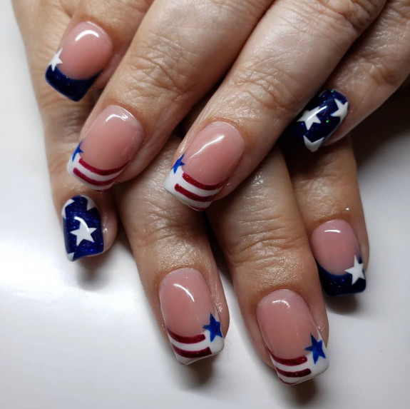 30+ Patriotic 4th of July Nail Art Ideas — American Flag Vibe