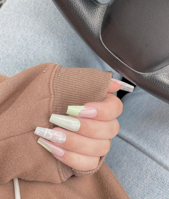 35 Best Libra Nail Designs in 2022 — White Libra Symbol White Nails