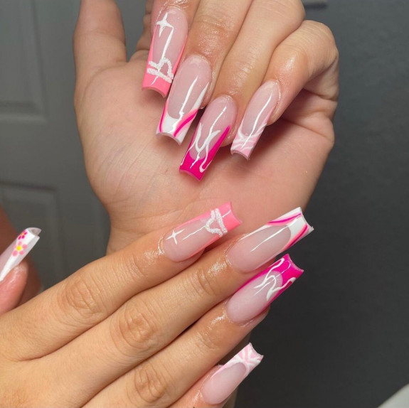 35 Best Libra Nail Designs in 2022 — Pink Libra Acrylic Nails