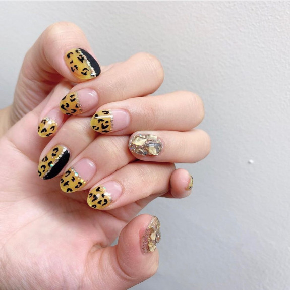 50 Trendy Animal Print Nail Ideas — Leopard and Black Nails