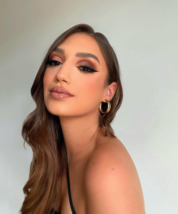 Beautiful Prom Makeup Looks Glam Matte Brown Makeup