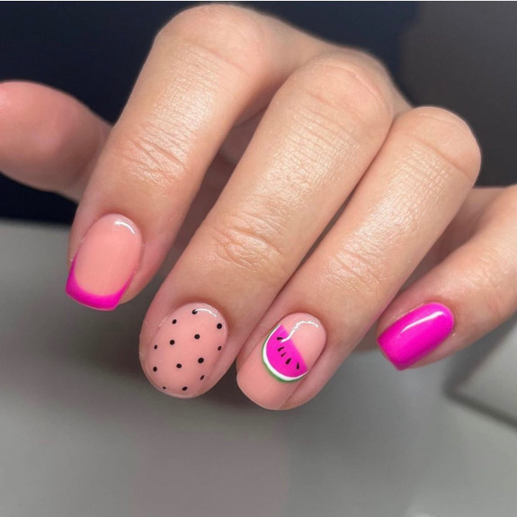 short hot pink nails, hot pink nails, hot pink nail designs 2022, hot pink french tip nails, hot pink acrylic nails, hot pink nails with design, hot pink nails with glitter, summer hot pink nails, hot pink nails with silver glitter, swirl hot pink nails , hot pink almond nails, funky hot pink nails