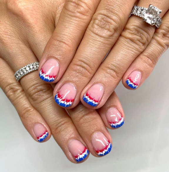 red, white and blue nails, 4th of july nails, patriotic nail designs, summer nails, patriotic nails, simple red and blue nails, fourth of July nails , patriotic nails 2022, red, white and blue french tip nails, simple red and blue nails, red and blue nails designs, red and blue acrylic nails, red and white nails