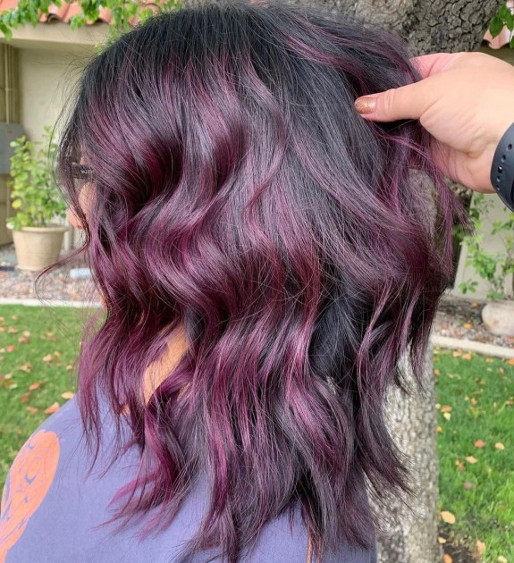 35 Plum Black Hair Color Ideas — Grape Tone Hair