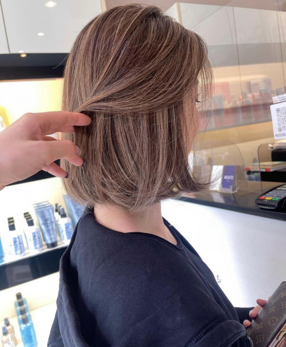 37 Mushroom Balayage Ideas — Long Bob Haircut