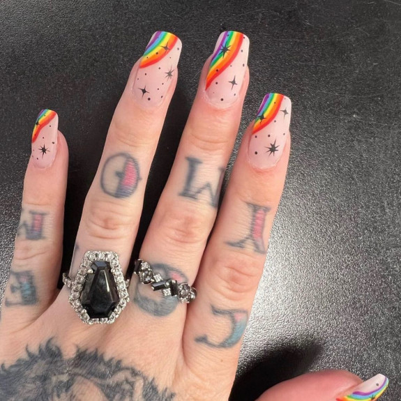 38 Pride Nail Ideas — Sparkles + Rainbow Nails