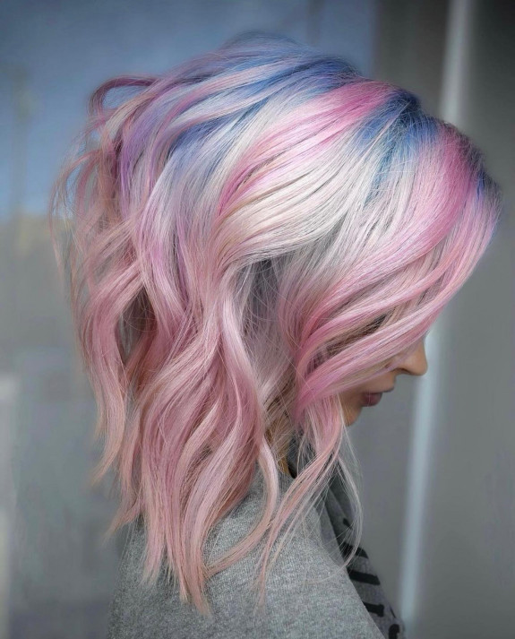 35 Crazy Hair Color Ideas — Soft Pastel Hair Color