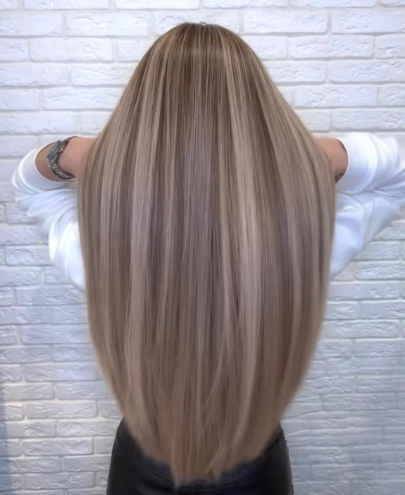 37 Ash Blonde Hair Color Ideas — Ash Blonde Extra Long Hair