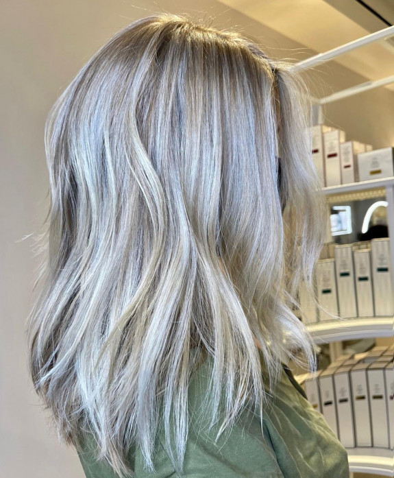 37 Ash Blonde Hair Color Ideas — Ash Blonde Shoulder Length