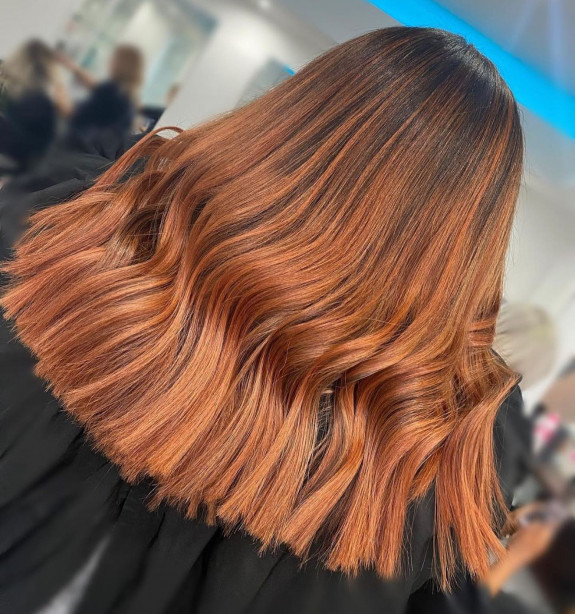 33 Ginger Brown Hair Color Ideas — Ginger Balayage