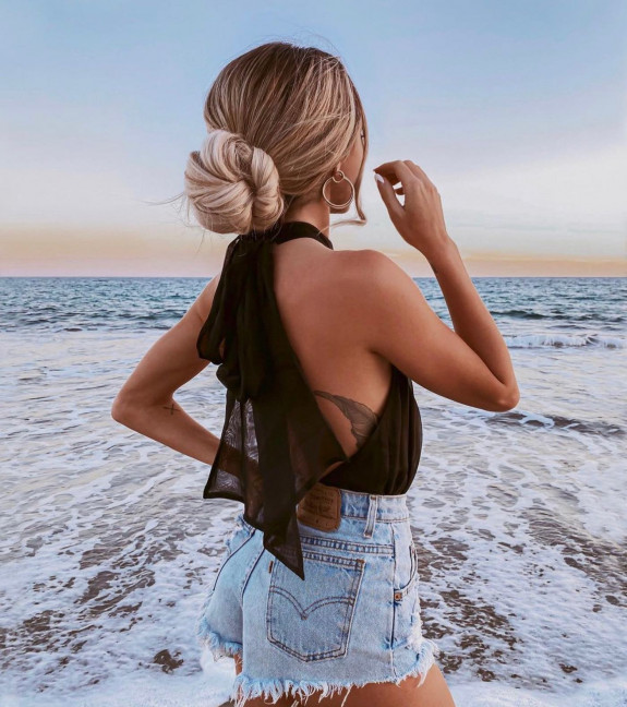 47 Summer Hairstyles 2022 — Twisted Low Bun Hairstyle