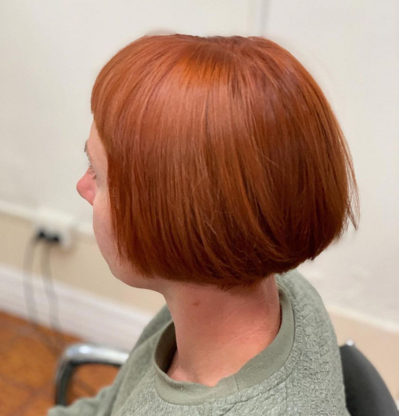 33 Ginger Brown Hair Color Ideas — Ginger Bob Haircut