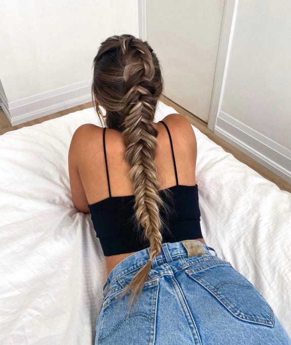 47 Summer Hairstyles 2022 — Inverted Fishtail Braid Hairstyle