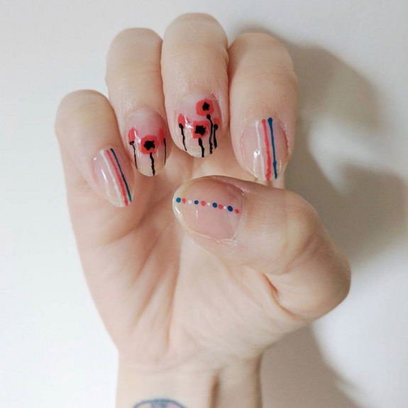 38 Cute Memorial Day Nails — Poppy Gel Nails