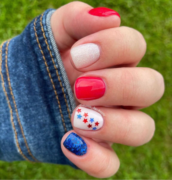 38 Cute Memorial Day Nails — Different Design Memorial Day Nails