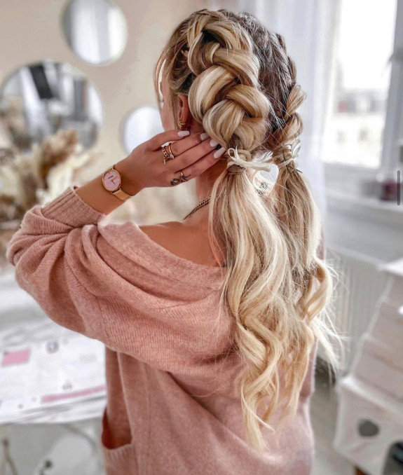 47 Summer Hairstyles 2022 — Double Dutch Pigtail Braids