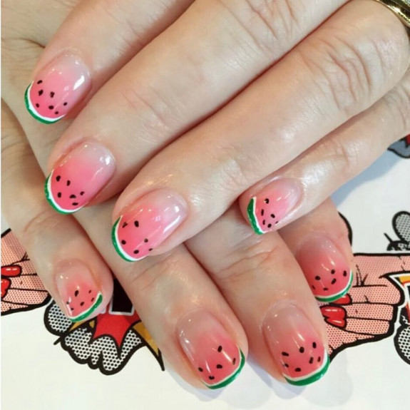 39 Best Watermelon Nails for 2022 — Ombre Watermelon Nails