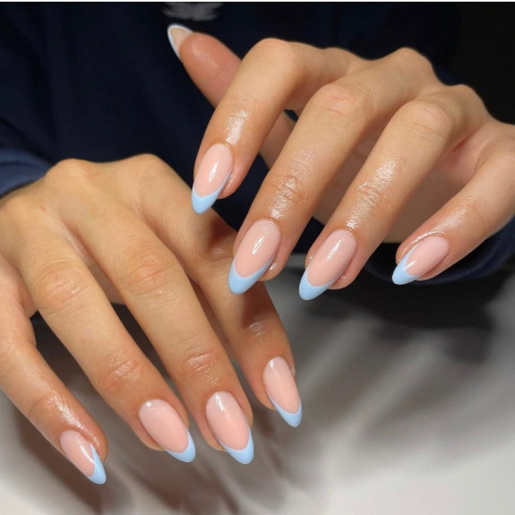 sky blue french tip nails, blue sky french tip nails, blue sky nails, french tip sky blue nails, french tip nails sky blue, french tips sky blue, sky blue nails, sky blue nails french tips, sky blue french tip nails square, light blue french tip nails, light blue french tip nails almond, french tip sky blue 1 inch