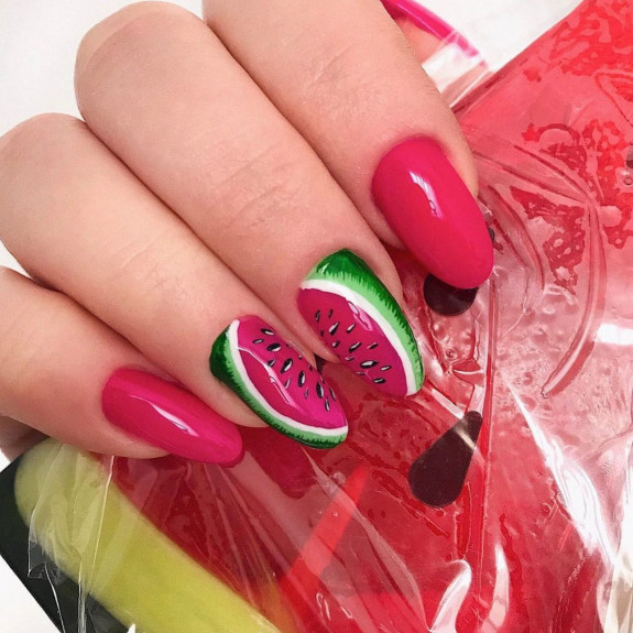 39 Best Watermelon Nails for 2022 — Watermelon + Red Nails