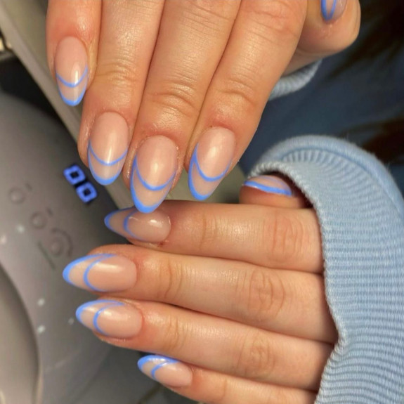 sky blue french tip nails, blue sky french tip nails, blue sky nails, french tip sky blue nails, french tip nails sky blue, french tips sky blue, sky blue nails, sky blue nails french tips, sky blue french tip nails square, light blue french tip nails, light blue french tip nails almond, french tip sky blue 1 inch