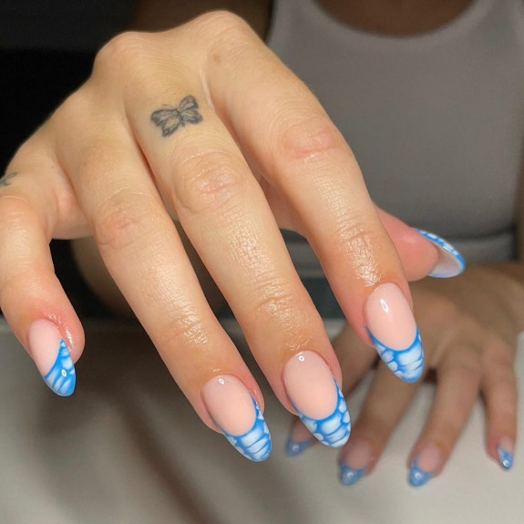 sky blue french tip nails, blue sky french tip nails, blue sky nails, french tip sky blue nails, french tip nails sky blue, french tips sky blue, sky blue nails, sky blue nails french tips, sky blue french tip nails square, light blue french tip nails, light blue french tip nails almond, french tip sky blue 1 inch