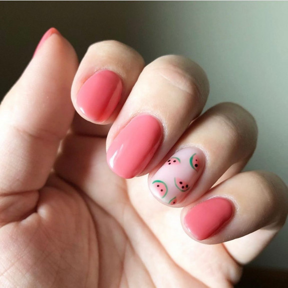 39 Best Watermelon Nails for 2022 — Pink + Watermelon Natural Nails