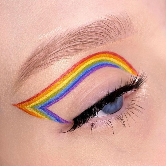 pride makeup ideas, pride flag makeup, pride makeup looks, bi pride makeup, pride makeup rainbow, rainbow eyeshadow makeup, pride makeup looks easy, pride makeup looks 2022, pride makeup 2022, pride eye makeup, trans pride makeup