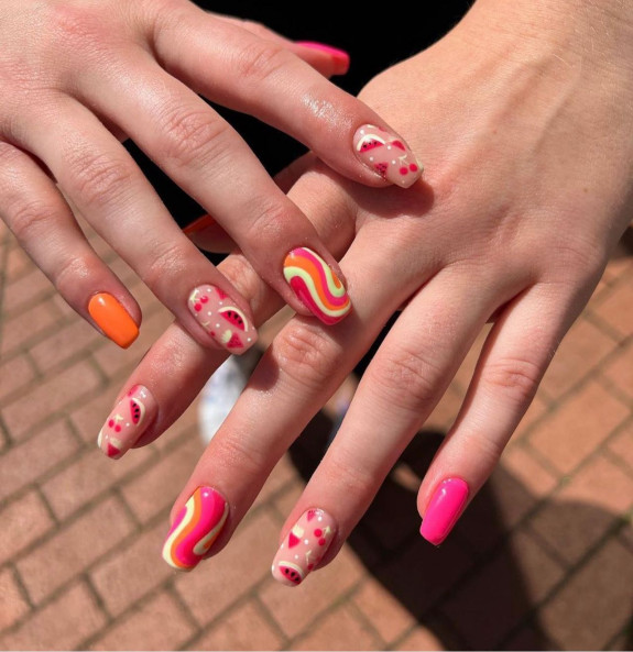 39 Best Watermelon Nails for 2022 — Watermelon + Swirl Nails