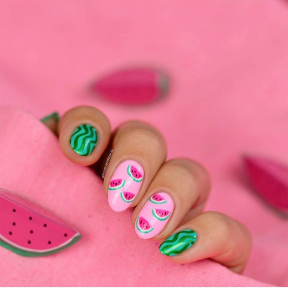 40 Watermelon Nails Designs — Slides of Watermelon Nails