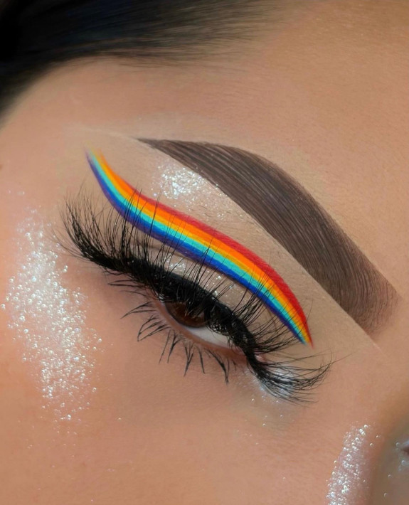 32 Pride Makeup Looks — Rainbow Eyeshadow Makeup