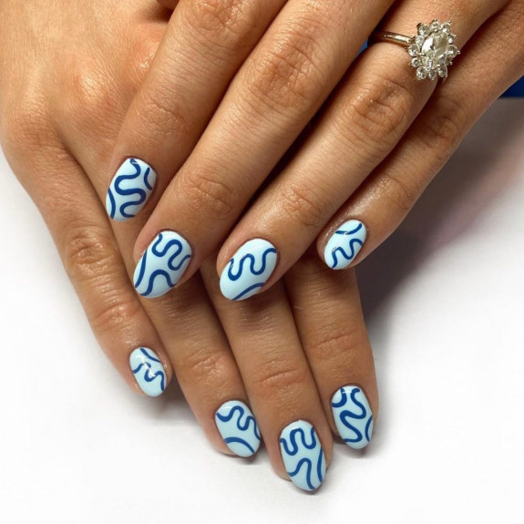 45 Pretty Summer Nails That Suit Everyone — Blue Wave Nails