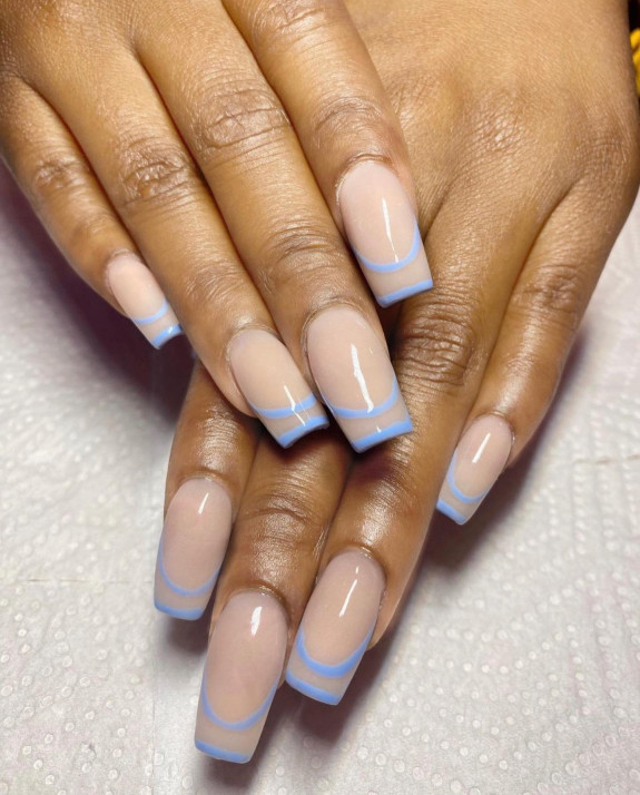 sky blue french tip nails, blue sky french tip nails, blue sky nails, french tip sky blue nails, french tip nails sky blue, french tips sky blue, sky blue nails, sky blue nails french tips, sky blue french tip nails square, light blue french tip nails, light blue french tip nails almond, french tip sky blue 1 inch