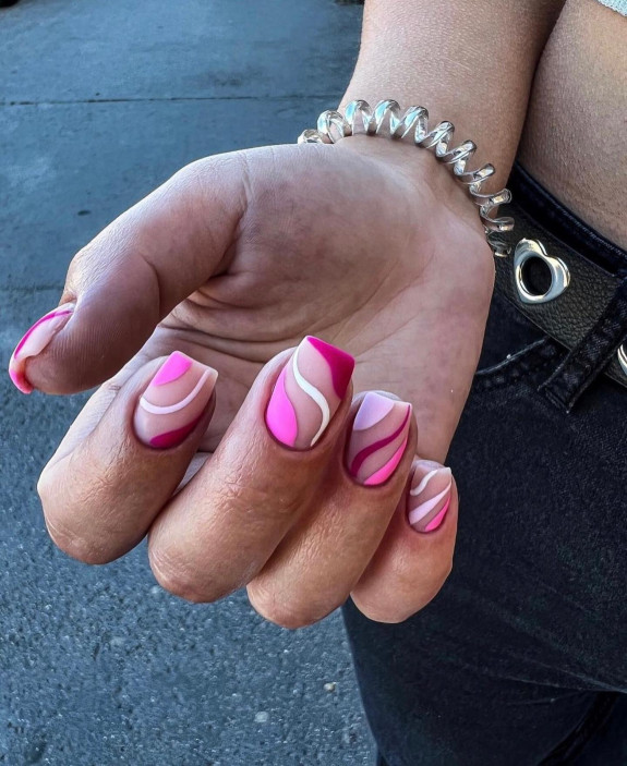 31 Best Summer Squoval Nails — Shades of Pink Nails