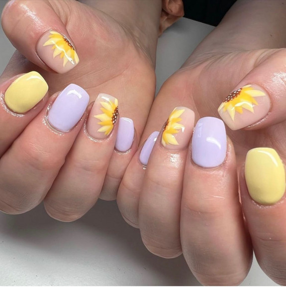 31 Best Summer Squoval Nails — Sunflower Nails