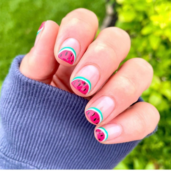 watermelon nails, watermelon nails easy, watermelon tip nails, pink watermelon nails, watermelon acrylic nails, watermelon nails toes, watermelon nails coffin, summer nail trends 2022, watermelon nails long, watermelon ombre nails, watermelon french tips, summer nails 2022, watermelon nails design, watermelon nails 2022, fruity nails