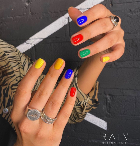 45 Pretty Summer Nails That Suit Everyone — Different Color Shot Nails