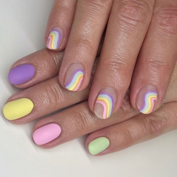 45 Pretty Summer Nails That Suit Everyone — Pastel + Rainbow Nails