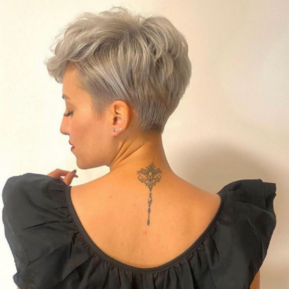 40 Short Haircuts for Women — Silver Pixie Haircut