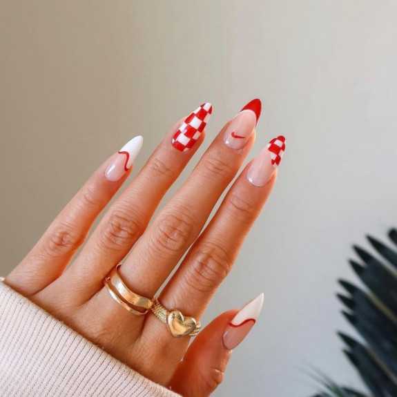 summer red nails, red nails, red nails designs, dark red nails, swirl red nails, red nails 2022, summer red nails 2022, red nails ideas, best summer red nail polish, summer red nail designs, summer red nail polish, summer nails 2022, red nail designs 2022, nail colors for summer 2022