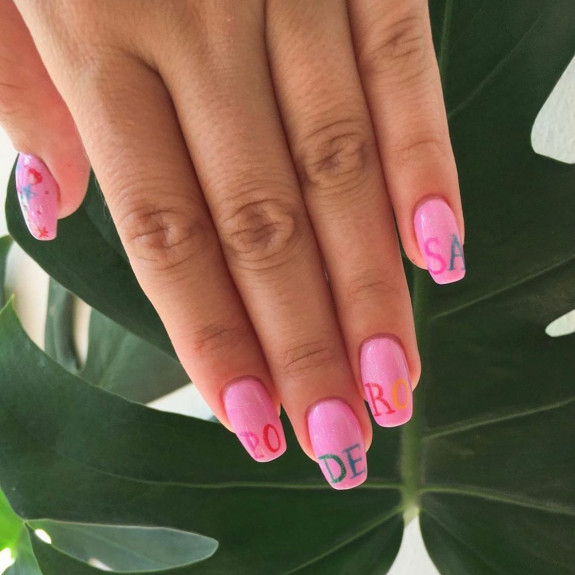 27 Feminist Nail Designs — Pink Nails