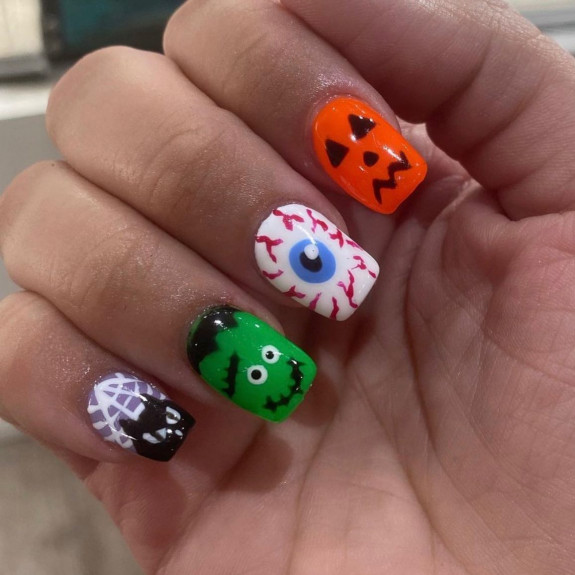 40 Halloween Nails in 2022 — Mix and Match Cute Spooky Nails