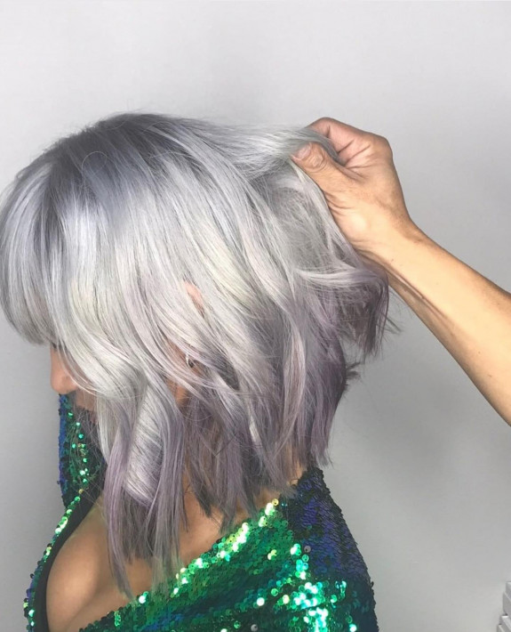 granny hair color, best temporary color for gray hair, silver blonde hair, silver gray hair color, dark grey hair color, metallic silver hair dye on dark hair, best grey hair, grey hair color ideas, silver hair color trends, hair color trends, summer hair color trends, summer hair color ideas