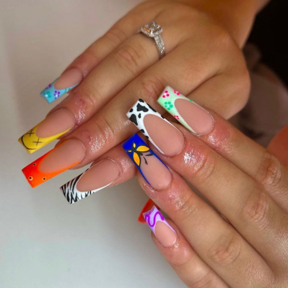 38 French Tip Nails For Summer 2022 — Different Design French Tip Nails