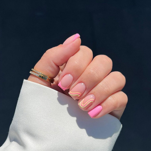 colored french tips, french tip nails short, french tip nails design, french tip nails with color, french tip acrylic nails, french tip nails coffin, french tip nails long, french tip nails 2022, french tip nails designs, french tip ideas 2022