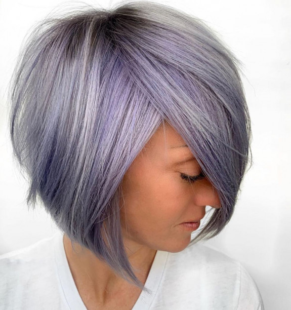 28 Granny Grey Hair Color Ideas — Dusty Silver Grey Hair Color