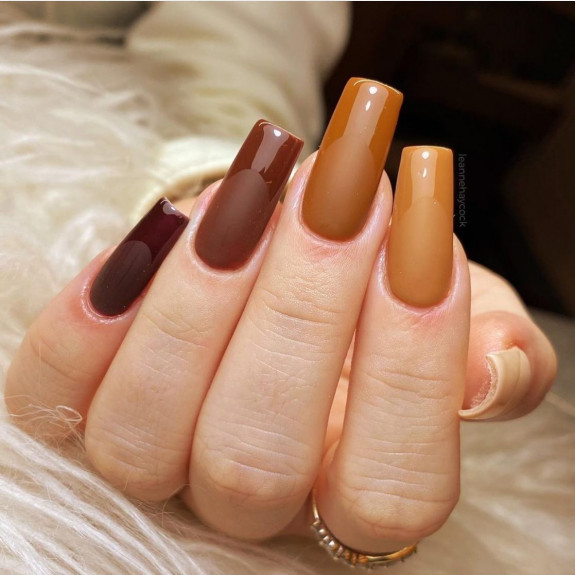 40 Trendy Fall Nails in 2022 — Coffee and Chocolate Nails