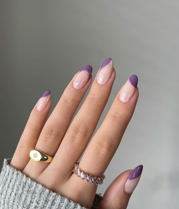 40 Trendy Fall Nails in 2022 — Soft Purple Nails